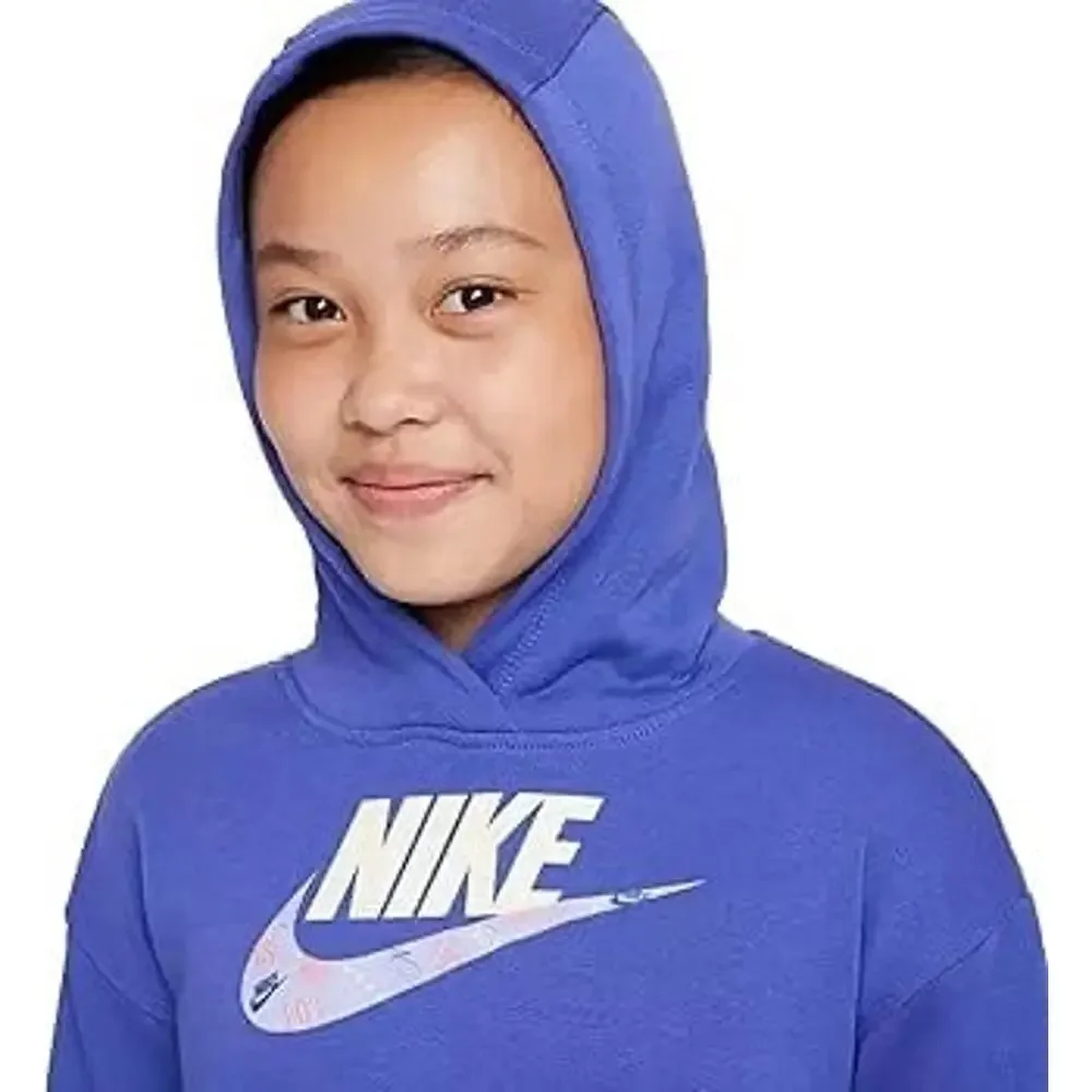 NWT❤️Nike Girls' Sportswear 2piece Club Fleece Pullover Hoodie andJogger Set szL